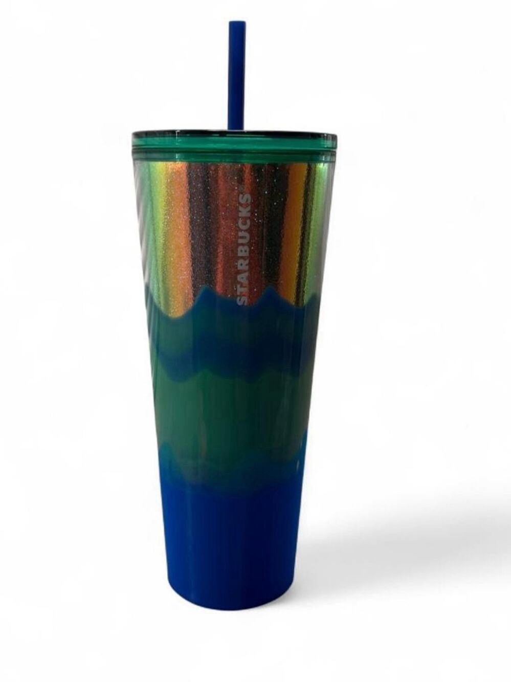 Starbucks “SPEARMINT WAVE” Venti Cold Cup Coffee Tumbler HOLIDAY 2022 - Clean!